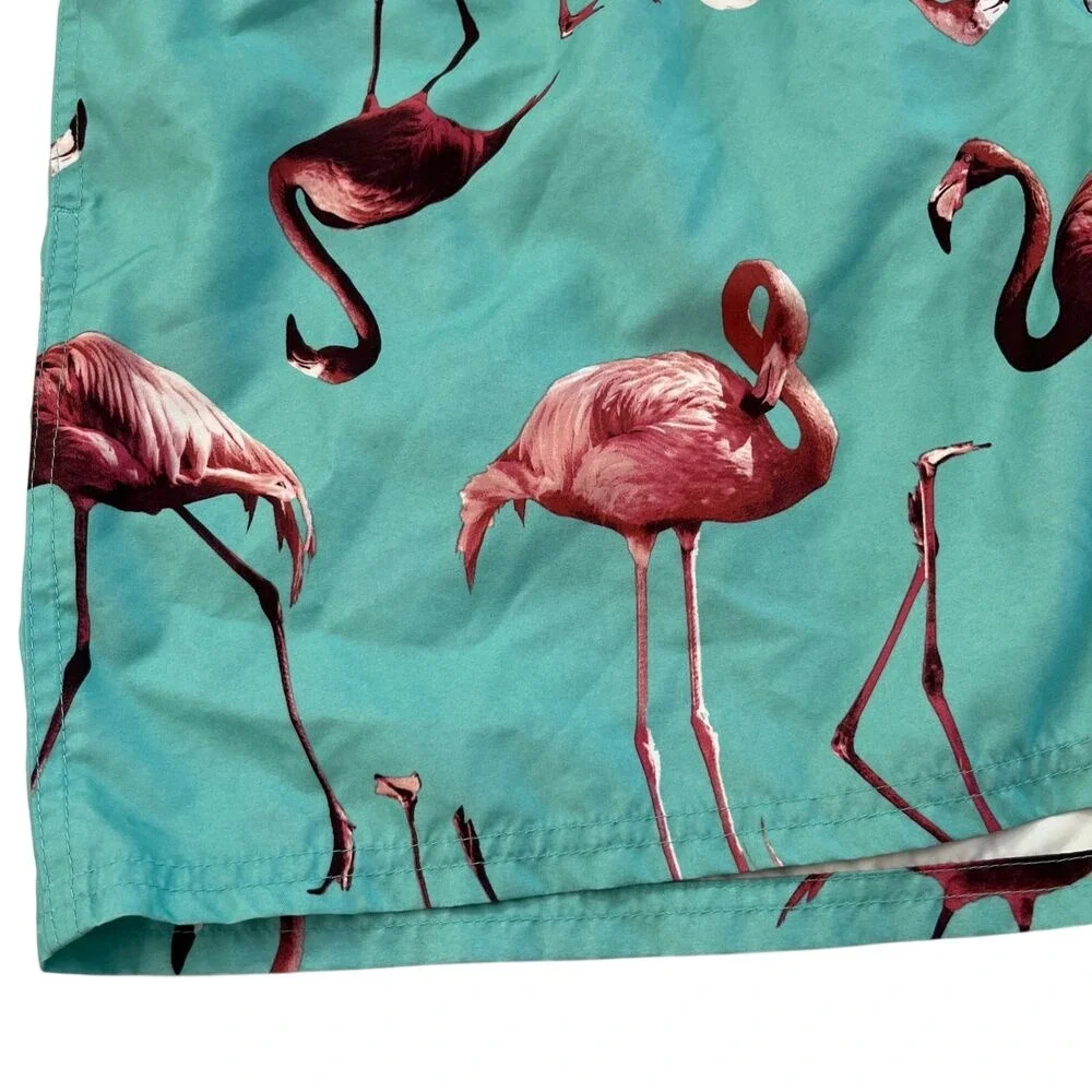 City Streets Mens XXL Flamingo Swim Trunks, City Streets Mens Swimwear 119‎